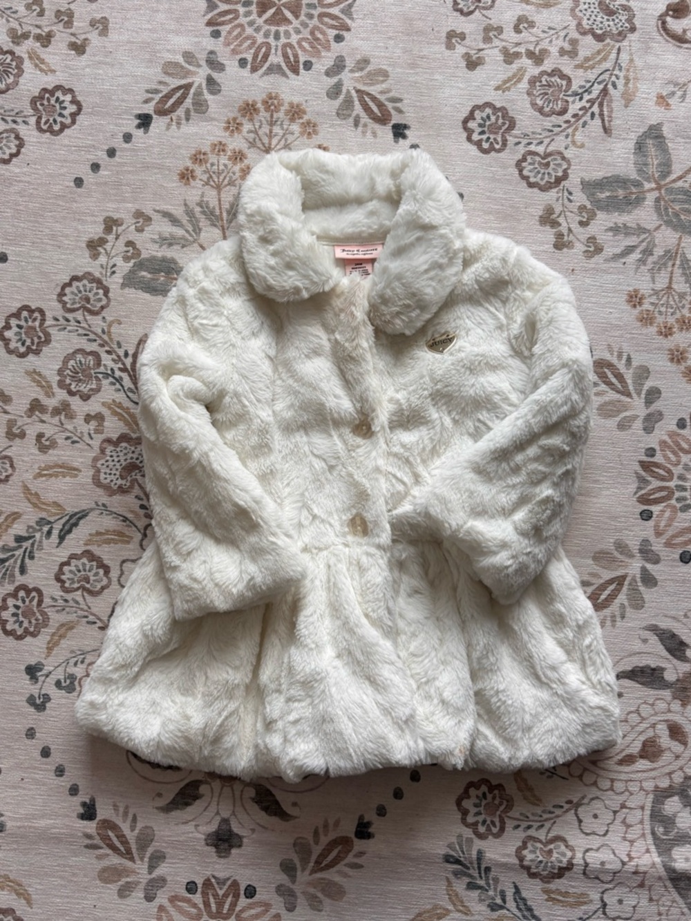 Juicy Couture Cream Faux Fur Baby/ Toddler Coat